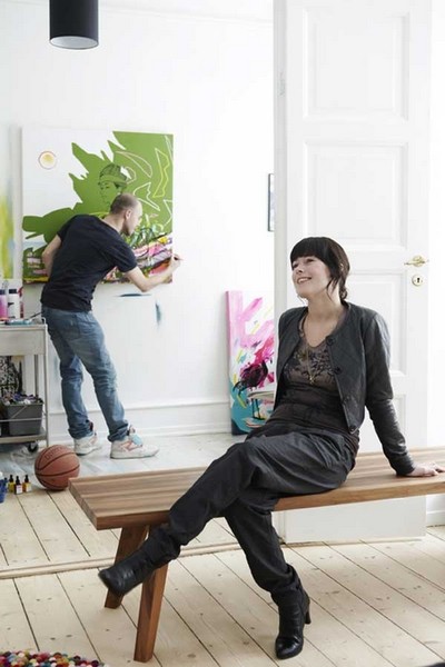 壁畫藝術(shù)室內(nèi)設(shè)計哥本哈根公寓