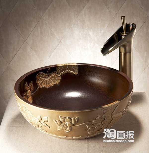 藝術攜手時尚大氣洗手臺