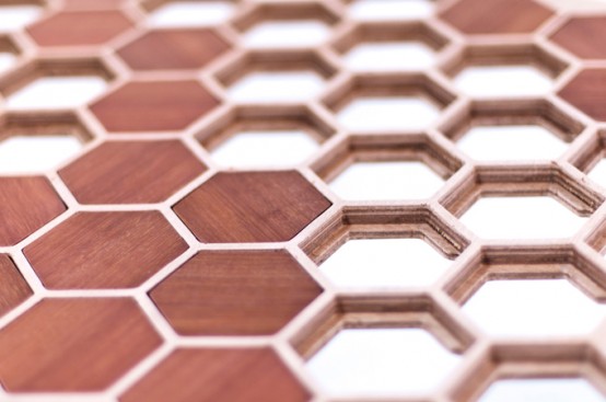 蜂巢咖啡桌:來玩拼圖游戲吧