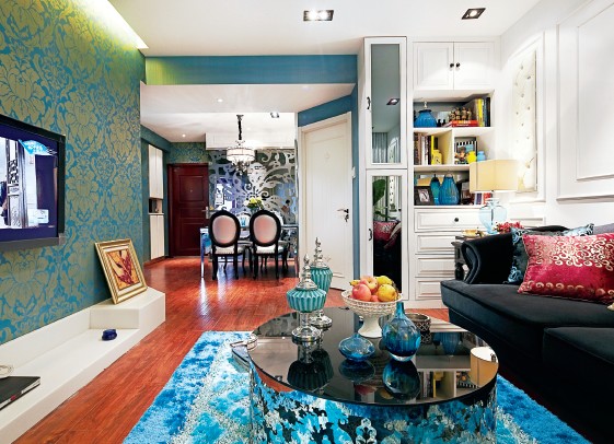 濃妝艷抹的新潮衛浴間也如此艷麗