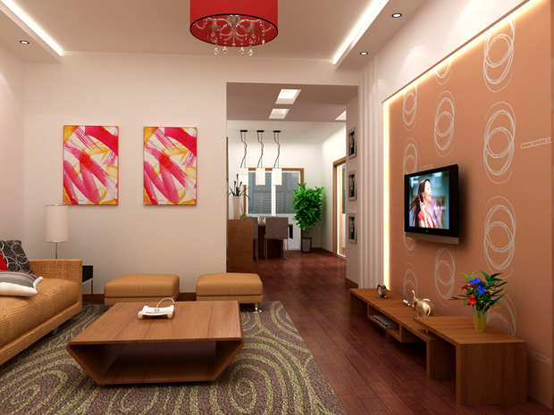 融入中國元素大紅打造現代個性家