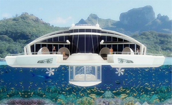 太陽能懸浮島水上住宅