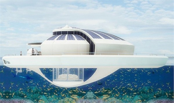 太陽能懸浮島水上住宅