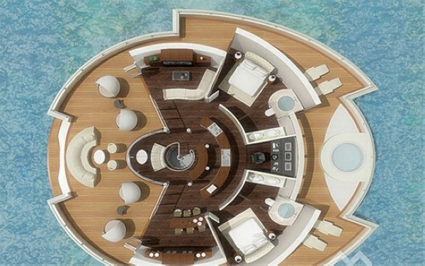 太陽能懸浮島水上住宅