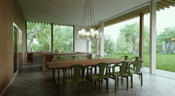 以色列別墅玻璃墻營造恬靜氛圍