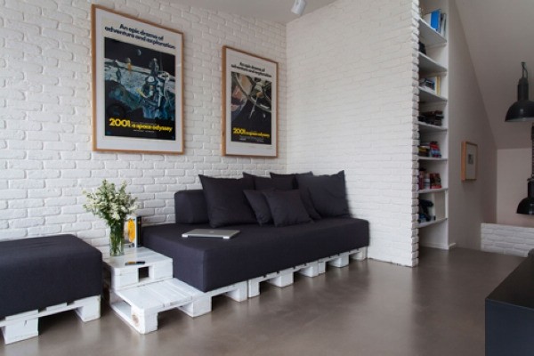 黑白簡潔捷克現(xiàn)代公寓