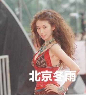 林志玲早年爆炸發型照曝光