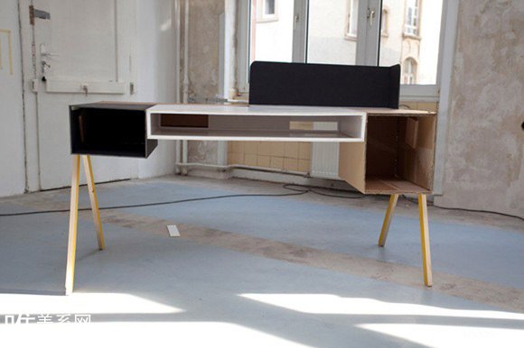 模塊化辦工桌創意簡潔設計