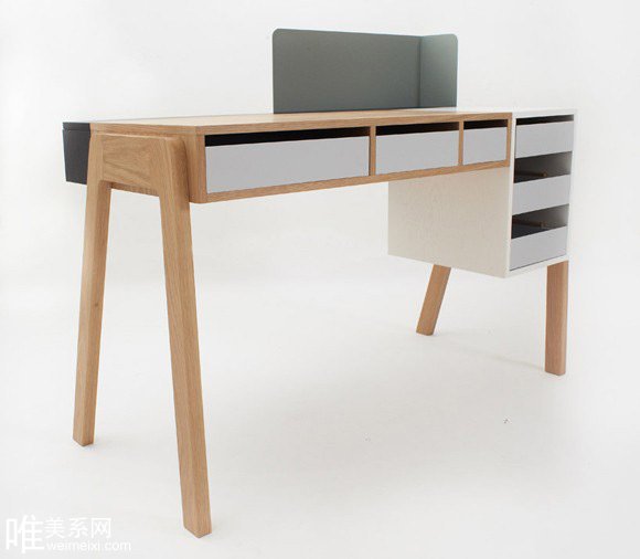 模塊化辦工桌創意簡潔設計