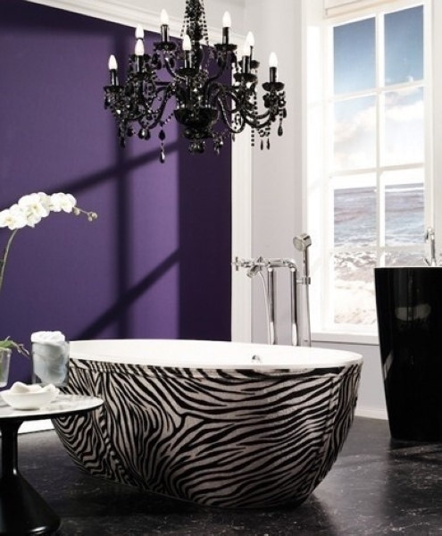 色彩大不同之紫色浴室家居設計