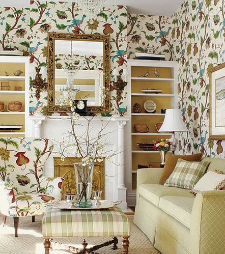 碎花潮流搭配讓墻面完美無暇