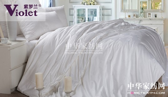 紫羅蘭家紡引領生機被芯新時代